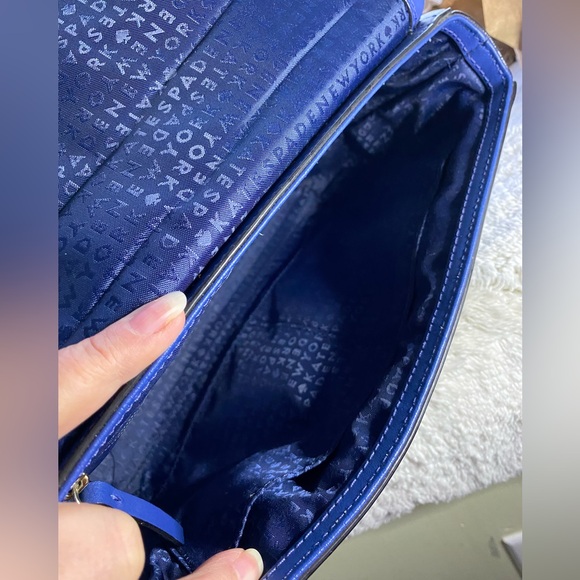 Kate Spade New York Maple Ct Scallop Jazmin Royal Blue Shoulder Bag - Picture 8 of 10